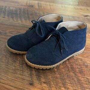 Janie and Jack Toddler Suedes Navy Chukka Boot